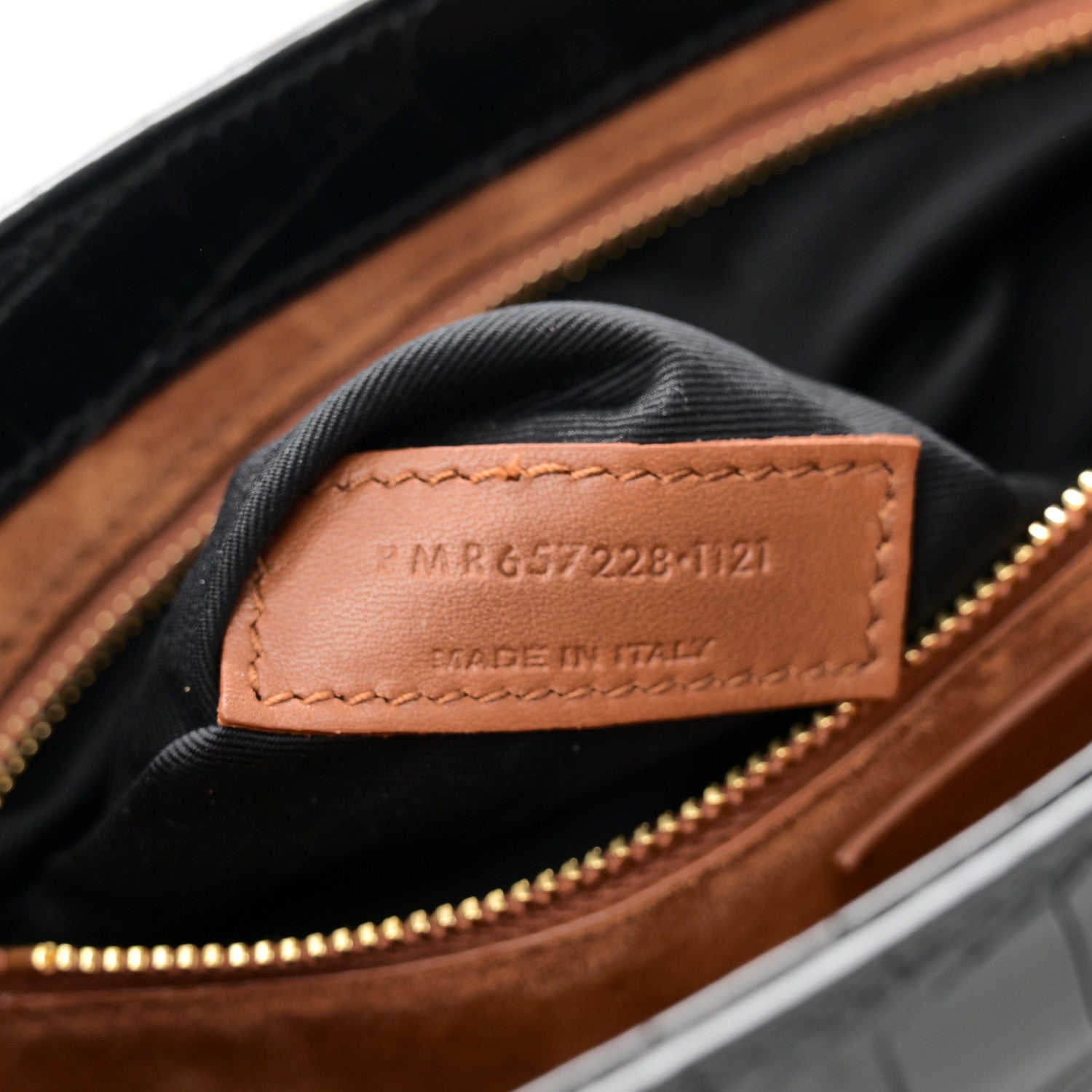 Saint Laurent Calfskin Crocodile Embossed Le 5 A 7 Hobo Black 7 of 10