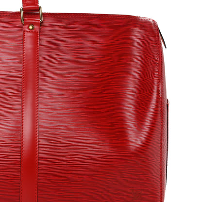 Louis Vuitton Epi Keepall 50 Castillan Red 10 of 10