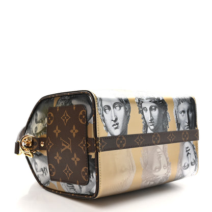 Louis Vuitton X FORNASETTI Calfskin Fornasetti Speedy Bandouliere 25 Gold 4 of 10