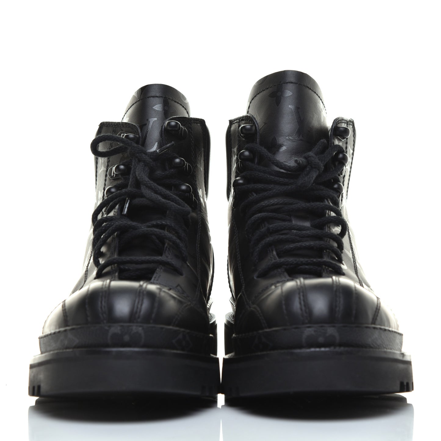 Monogram Eclipse Ankle Boots 8 Black