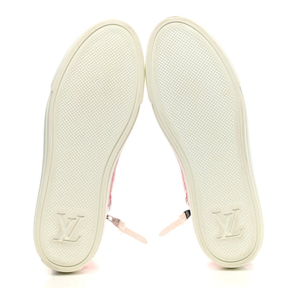 Louis Vuitton Monogram Giant Stellar Sneaker Boots 38.5 Rose Rouge 5 of 11