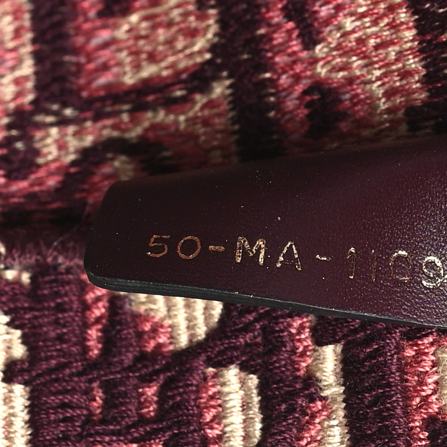 Oblique Medium Book Tote Burgundy Multicolor