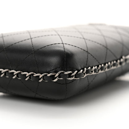 Chanel Lambskin Quilted Chain Around Phone Holder Black 10 of 13