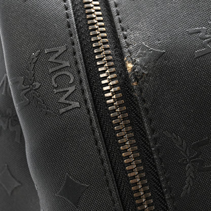 MCM Nylon Monogram Studded Stark Medium Backpack Black 13 of 16