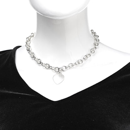 Tiffany Sterling Silver Heart Tag Necklace 2 of 6