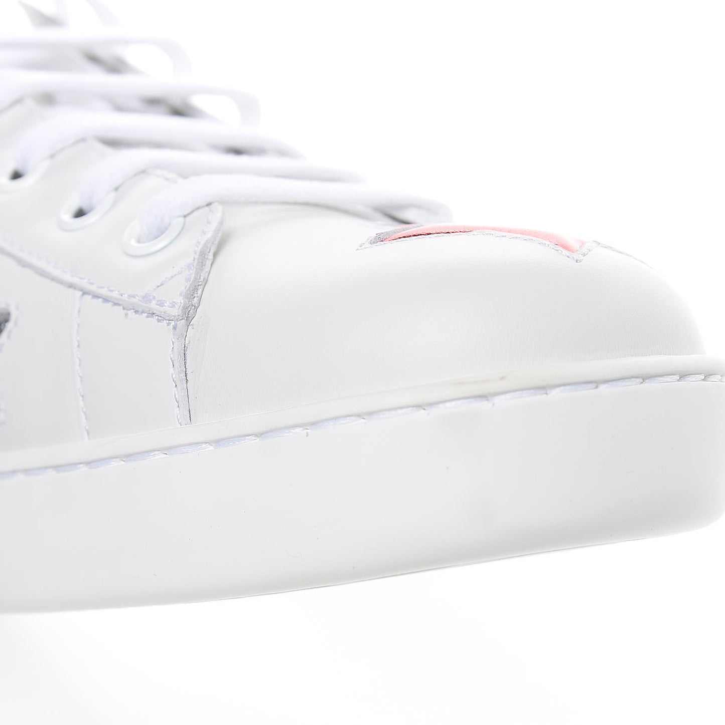 Calfskin Ayers Web Star Embroidered Mens Ace Sneakers 10 White Multi