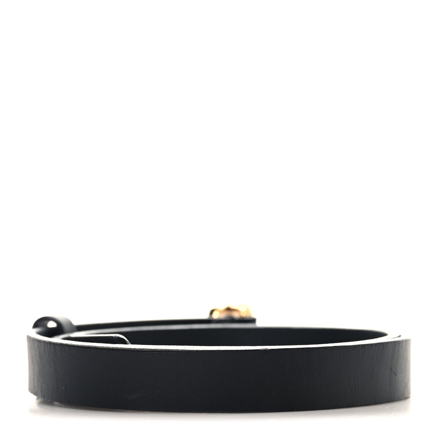 Calfskin Double G 20mm Slim Belt 75/30 Black