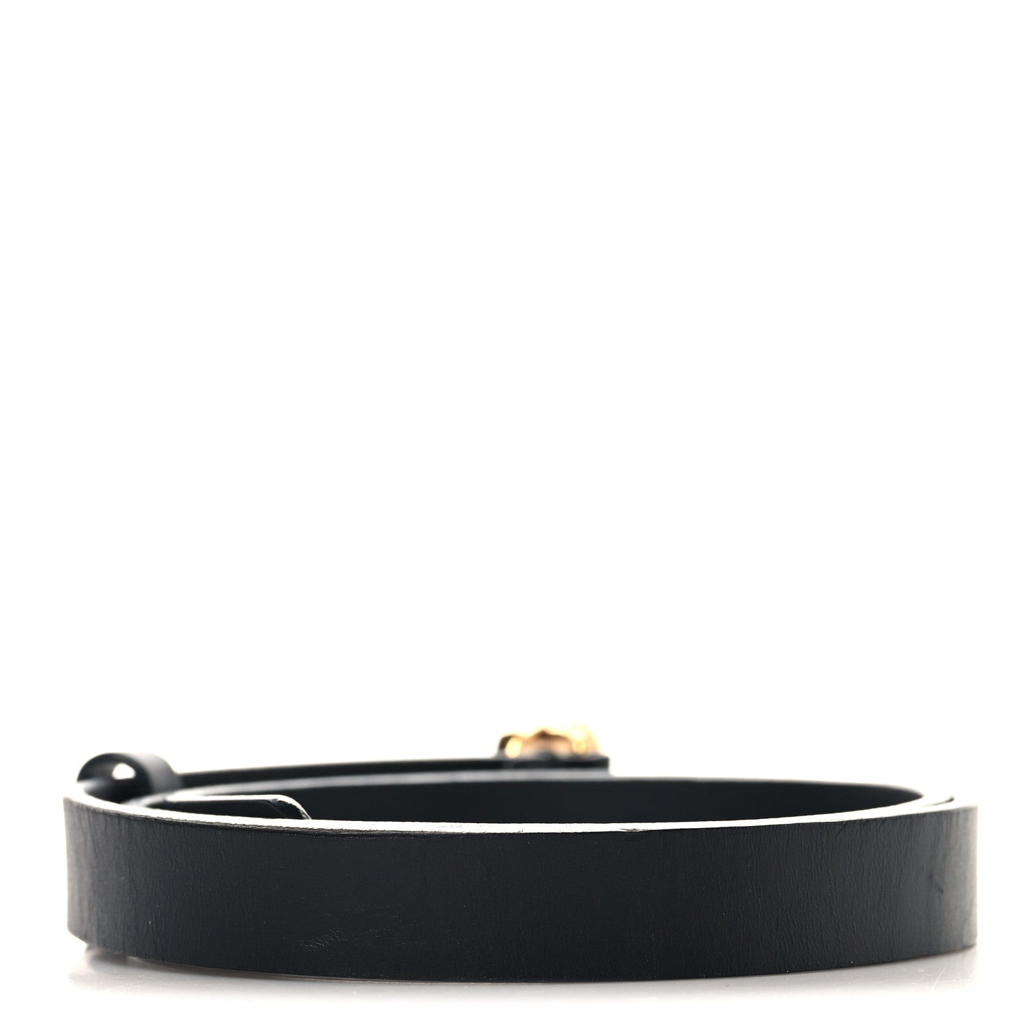 Gucci Calfskin Double G 20mm Slim Belt 75/30 Black 2 of 5