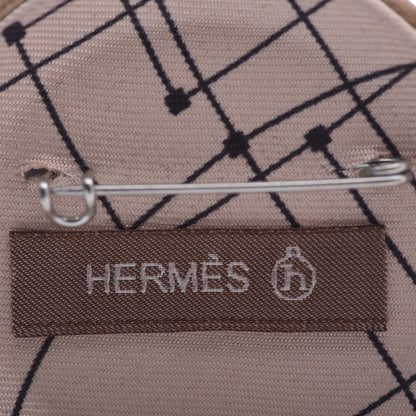Hermes Matte Alligator Petit H Pin Brooch Poussiere 4 of 6