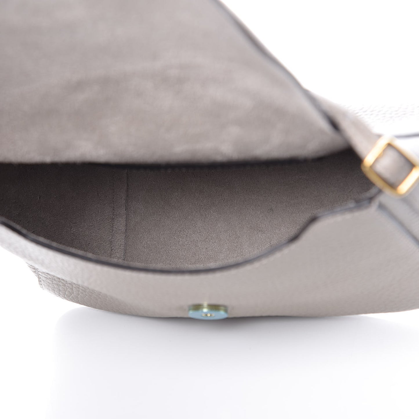 Heavy Grain Calfskin Mini Keeley Solid Grey