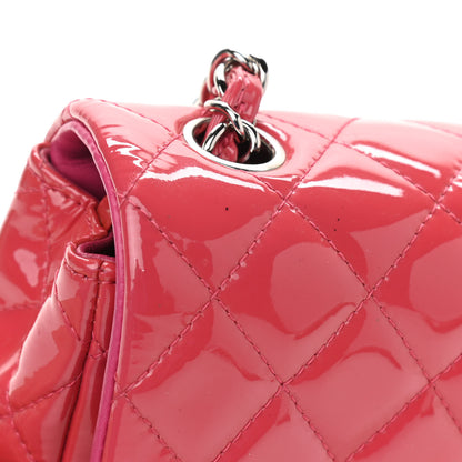 Chanel Patent Quilted Mini Rectangular Flap Pink 13 of 13