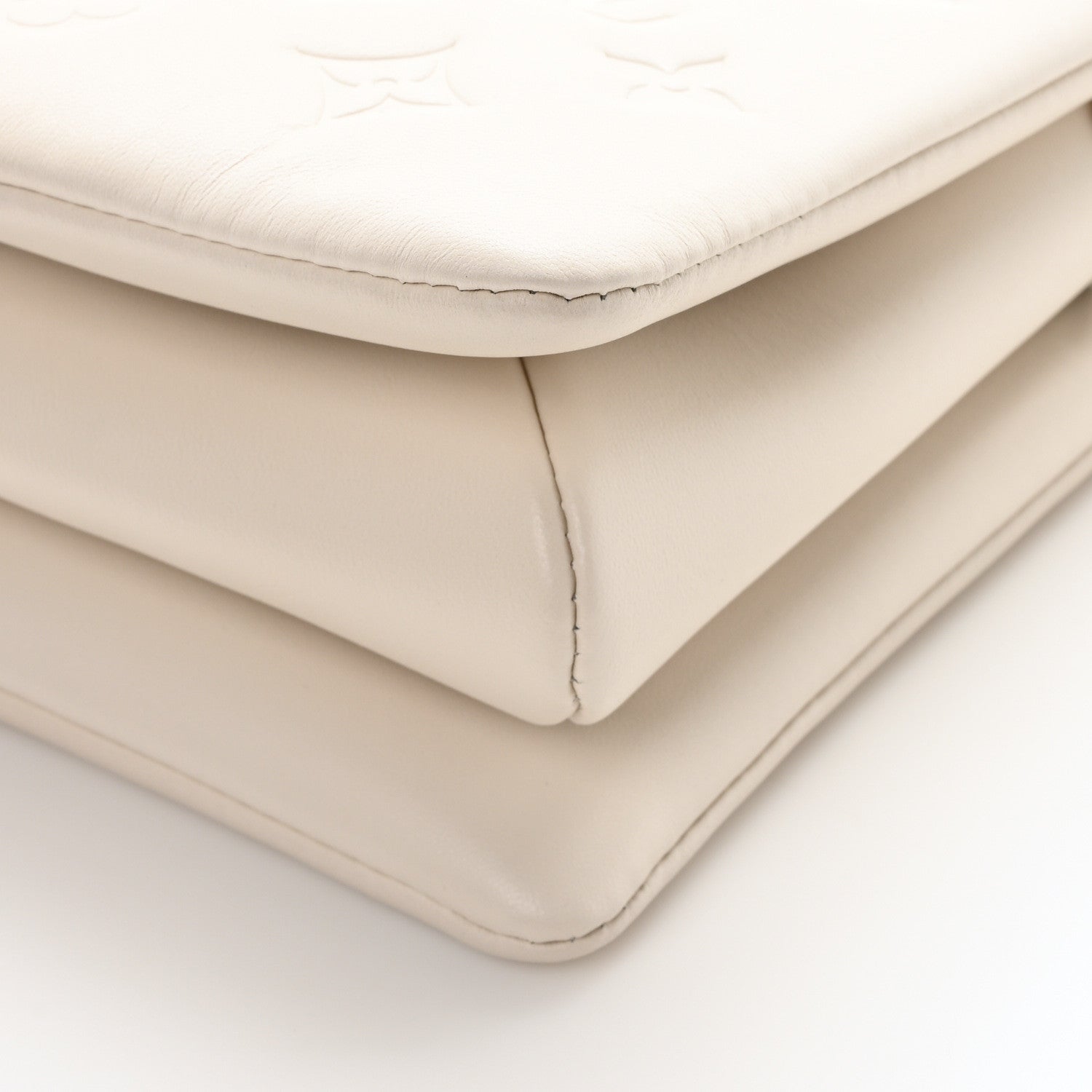 Louis Vuitton Lambskin Embossed Monogram Coussin PM Cream 9 of 10