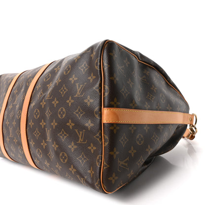 Louis Vuitton Monogram Keepall Bandouliere 55 9 of 9