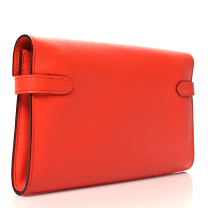 Hermes Epsom Kelly Longue Wallet Orange 3 of 9