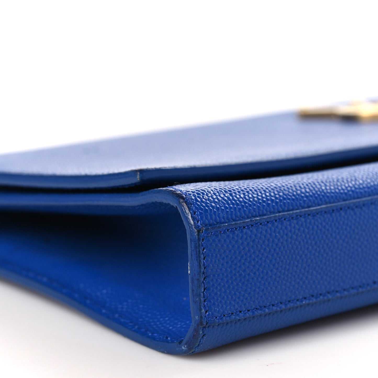 Grain De Poudre Classic Monogram Cassandre Clutch Blue Majorelle