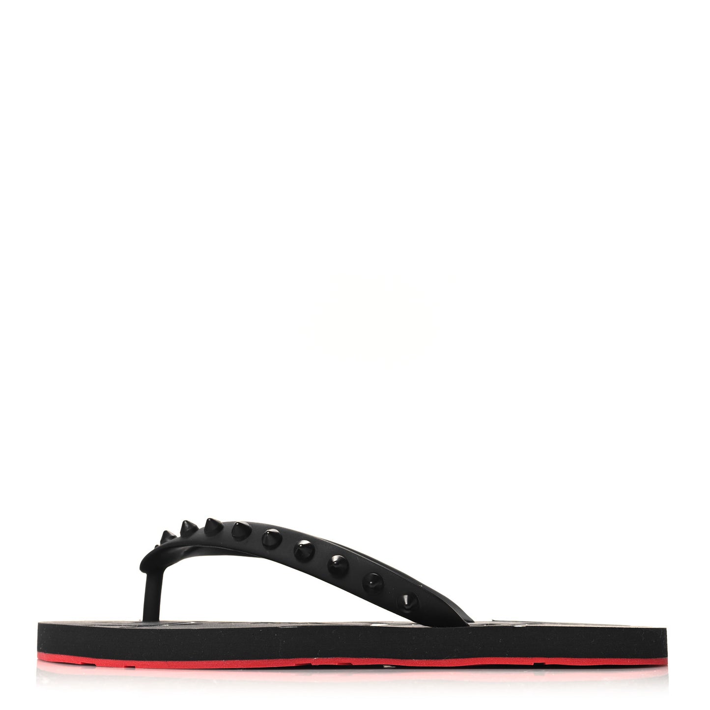 Rubber Spike Loubi Donna Flip Flop 35 Black