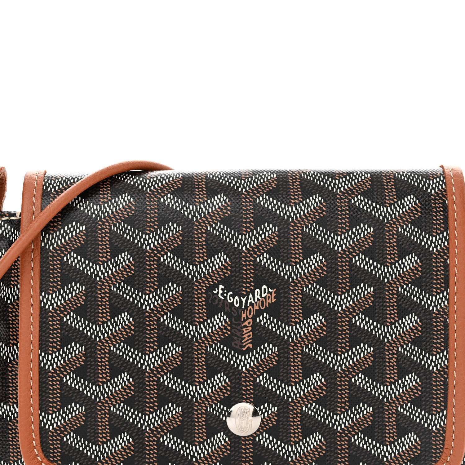 Goyard Goyardine Plumet Wallet Clutch Black Gold 8 of 11