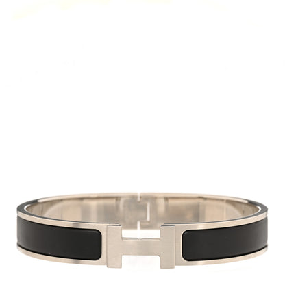 Hermes Enamel Narrow Clic Clac H Bracelet GM Black 1 of 5