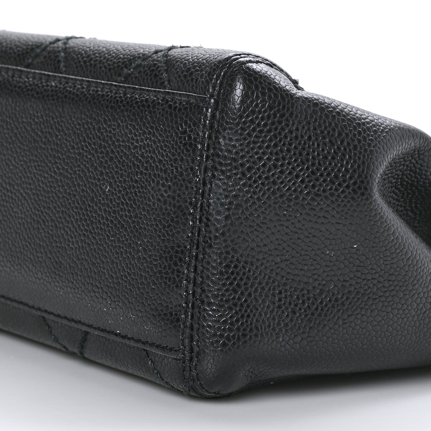 Chanel Caviar Quilted Jumbo Single Flap Bag Black 9 of 10