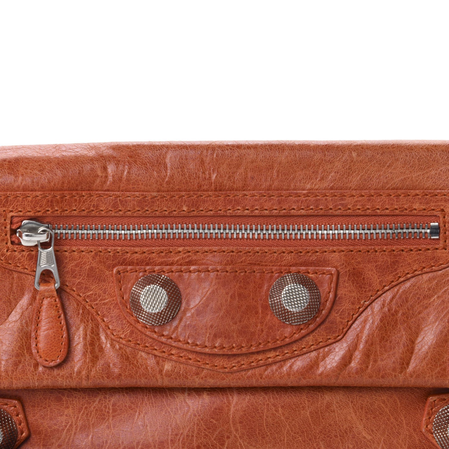 Agneau Giant 21 Silver Hardware Envelope Clutch Mandarine