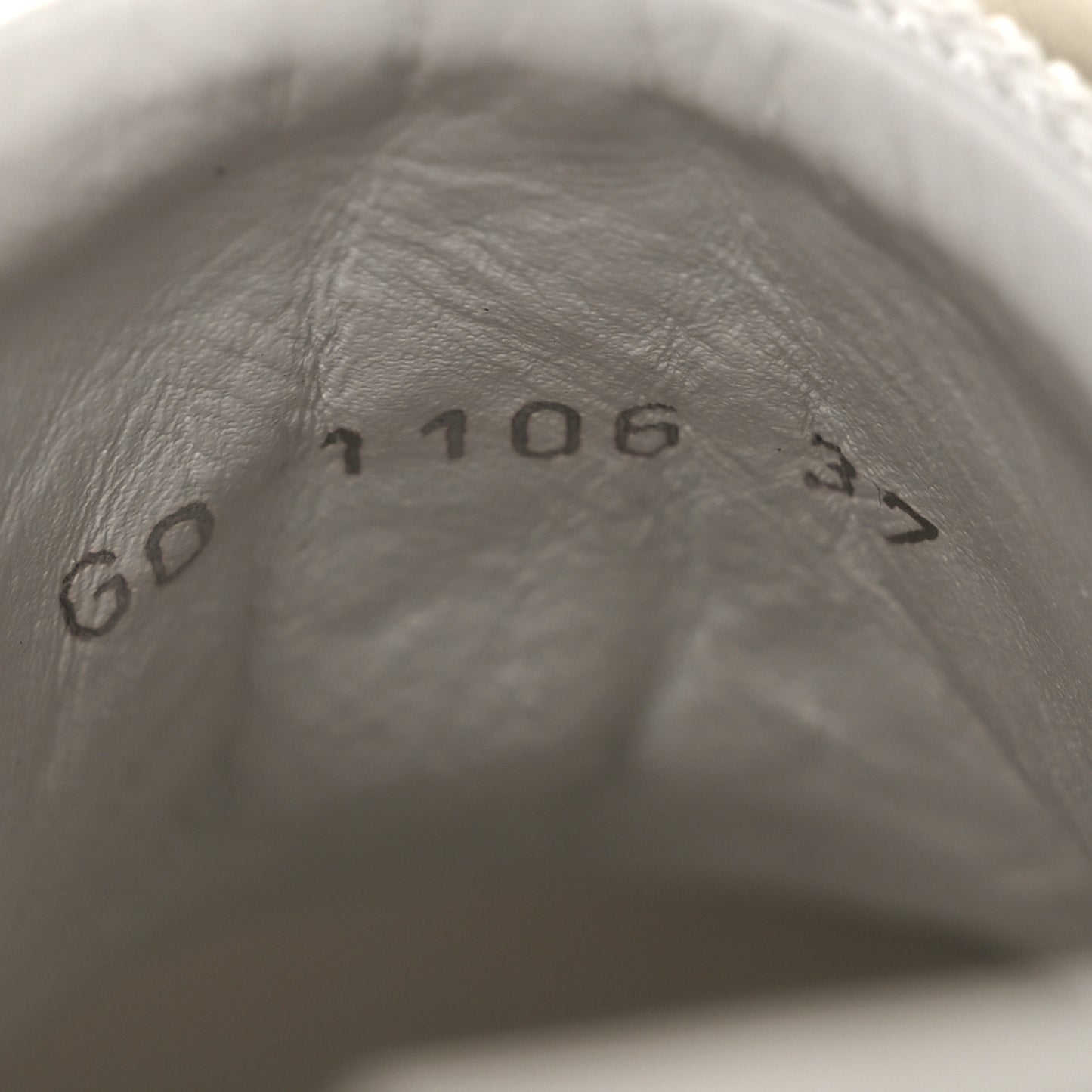 Calfskin Mesh Run Away Sneakers 37.5 White