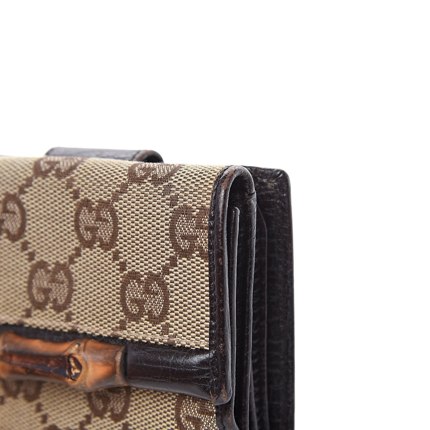 Monogram Bamboo Bar French Flap Wallet Brown