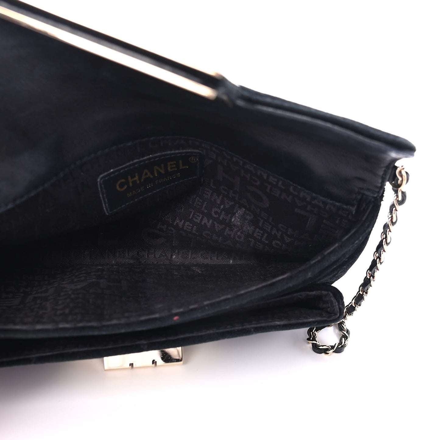 Velvet Small Mademoiselle Flap Black