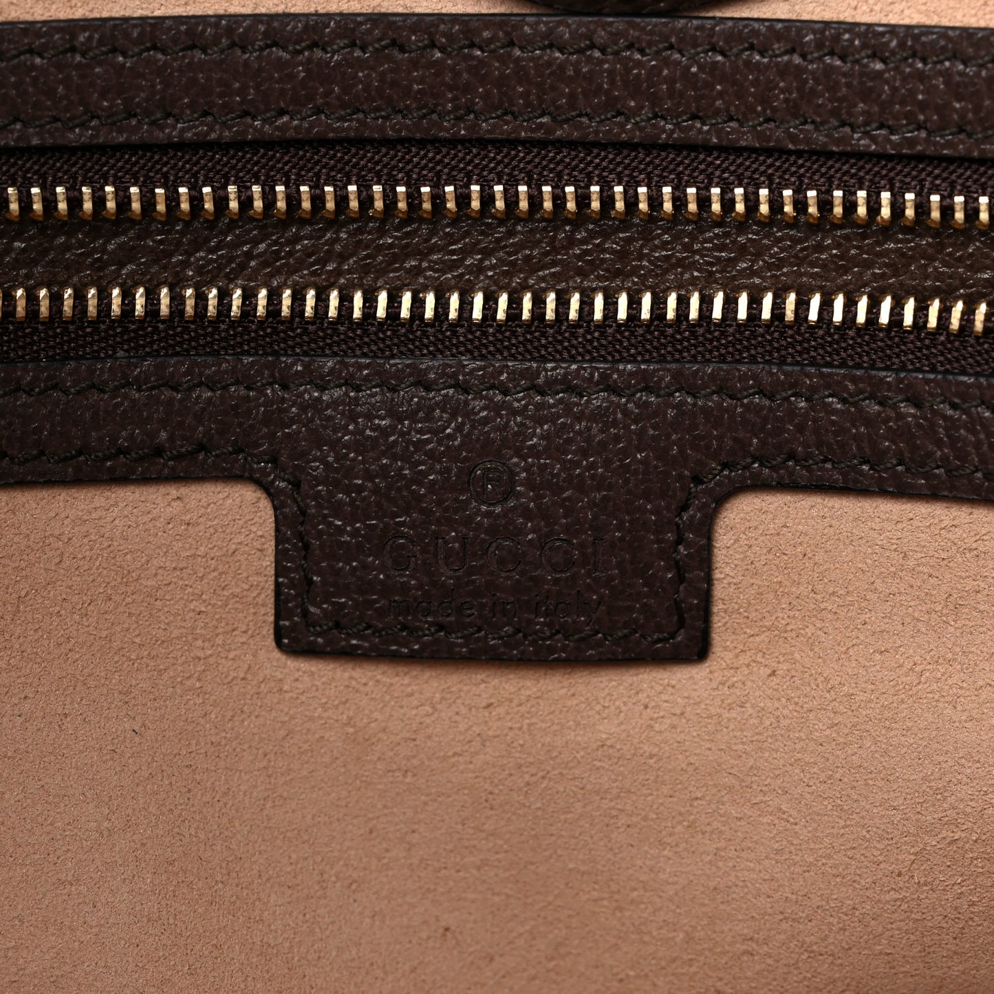 GG Supreme Monogram Medium Ophidia Shopping Tote Brown