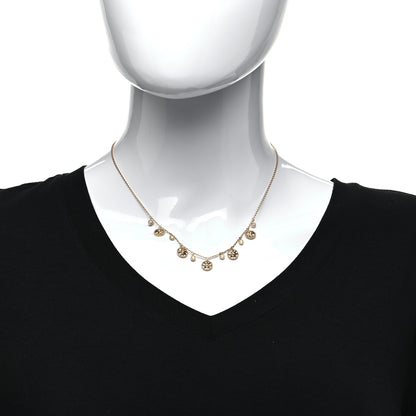 Christian Dior 18K Yellow Gold Diamond Mother of Pearl Rose Des Vents 5-Station Necklace 2 of 5