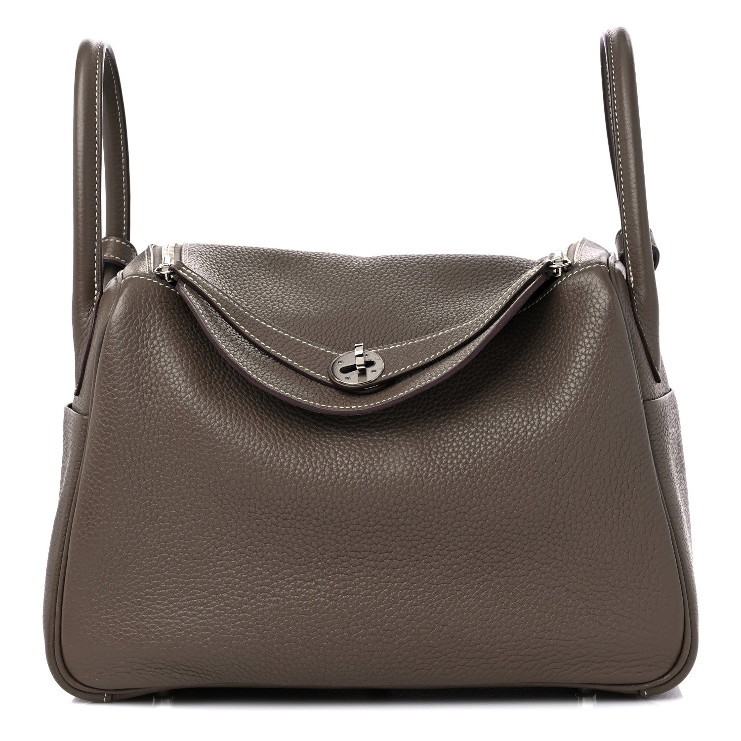 Hermes Taurillon Clemence Lindy 30 Etoupe 1 of 14