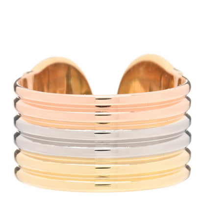 Cartier 18K Pink Yellow White Gold 13mm C De Cartier Ring 52 6 3 of 4