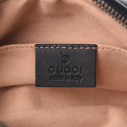 Gucci Calfskin Matelasse GG Marmont Belt Bag 85 34 Black 6 of 9