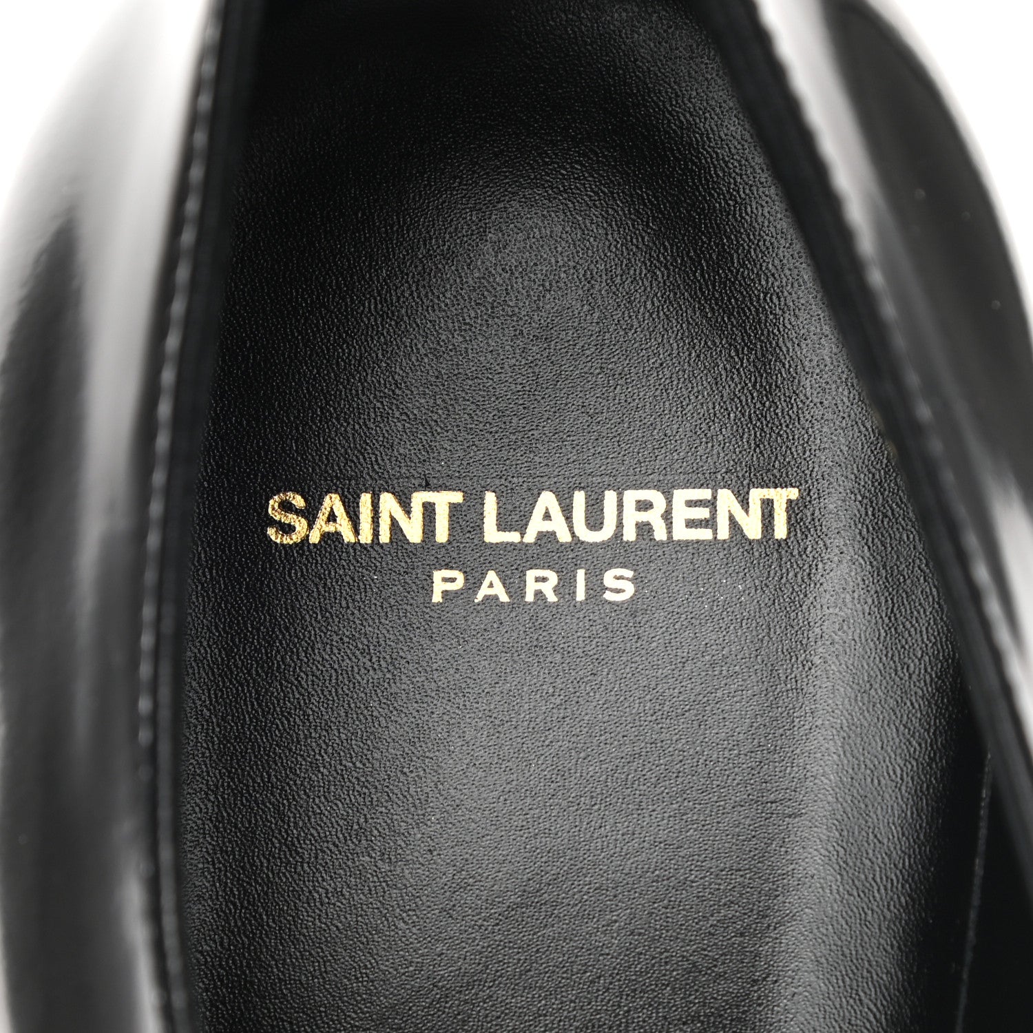 Saint Laurent Patent Calfskin Mens Smoking 25 Derby Lace Up Shoes 45 Black 7 of 10