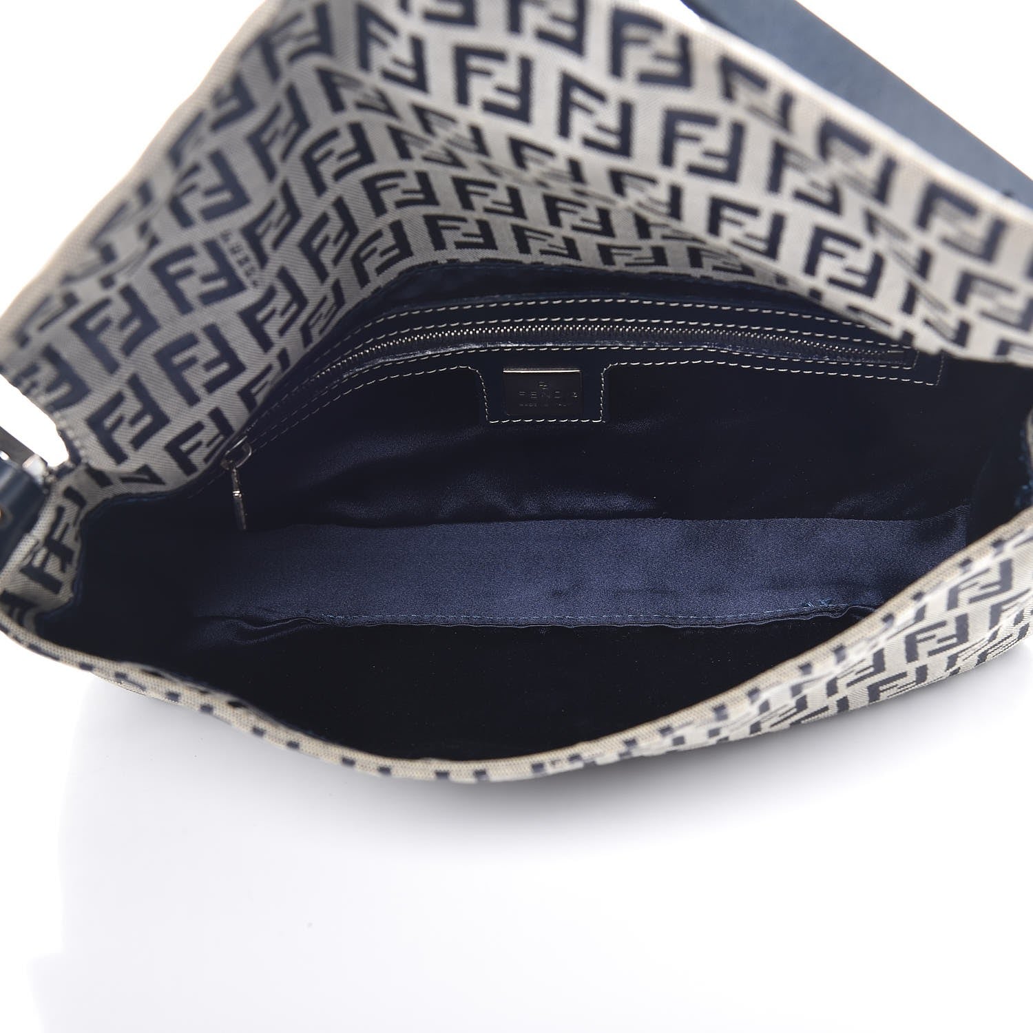 Fendi Zucchino Baguette Navy 5 of 7