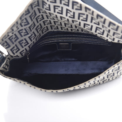 Fendi Zucchino Baguette Navy 5 of 7