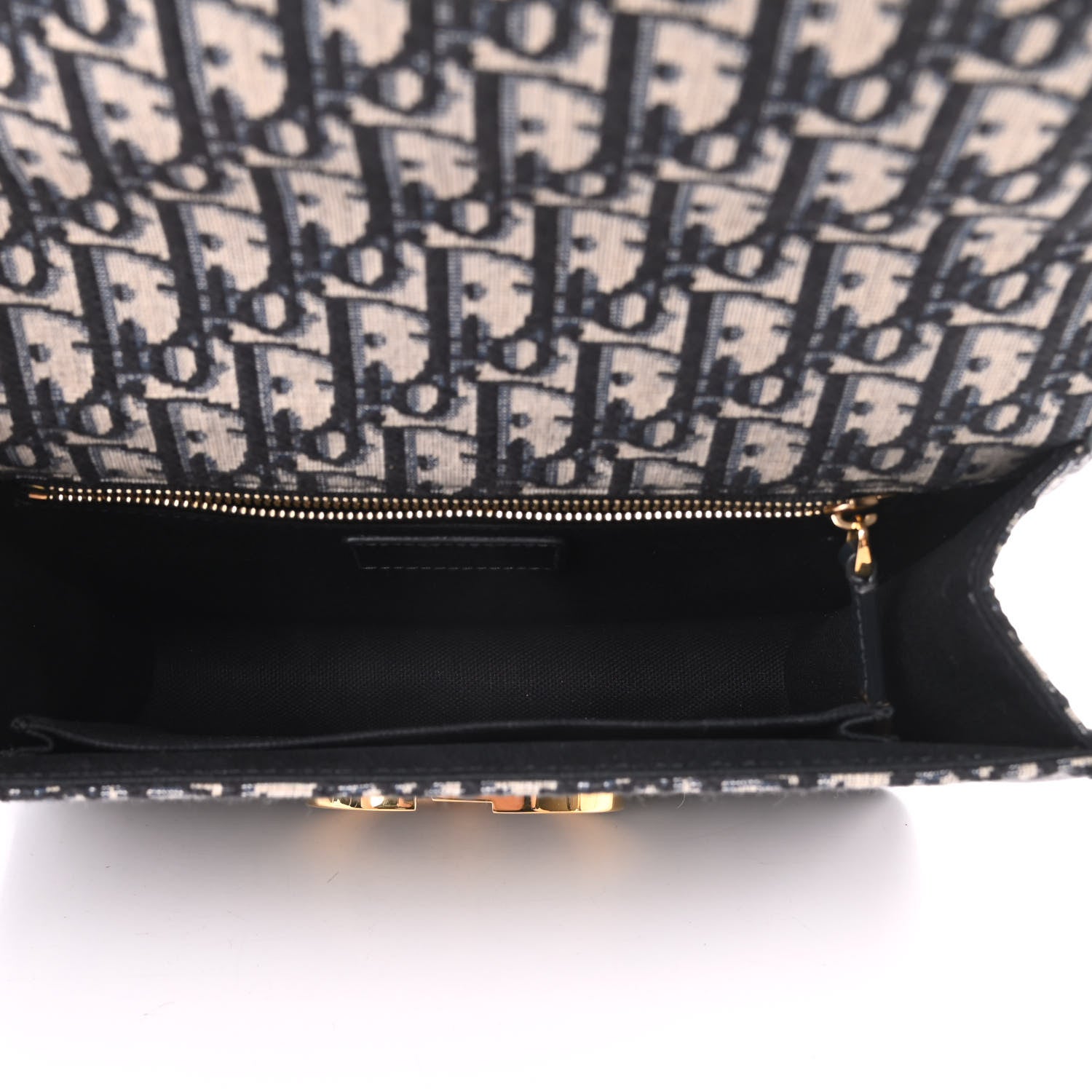 Christian Dior Oblique 30 Montaigne Flap Bag Blue 5 of 10