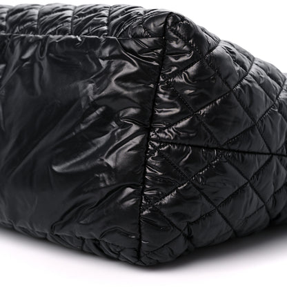 Chanel Nylon Quilted Large Coco Cocoon Tote Black 9 of 10