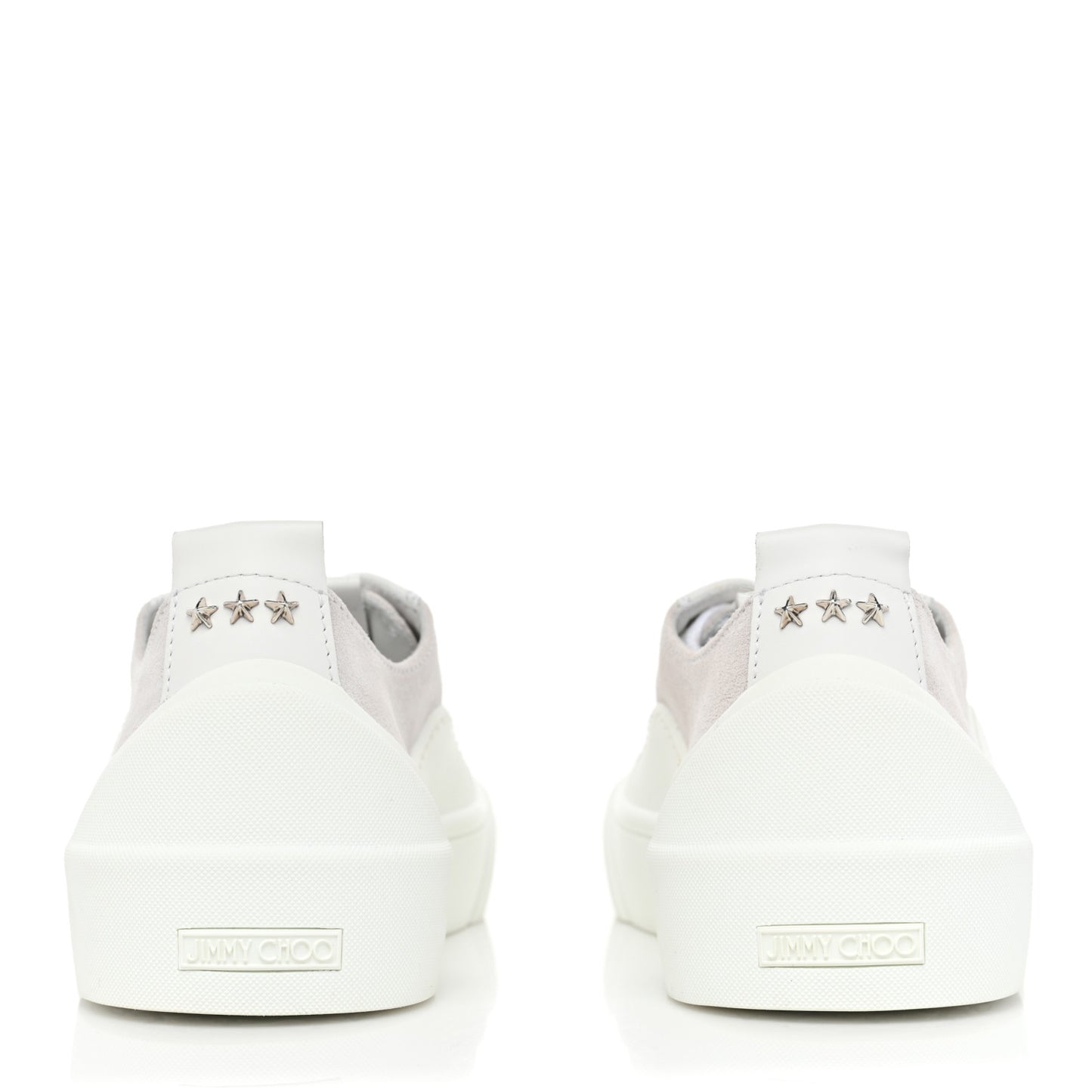 Suede Calfskin VBC Lace Up Sneakers 37 White Natural