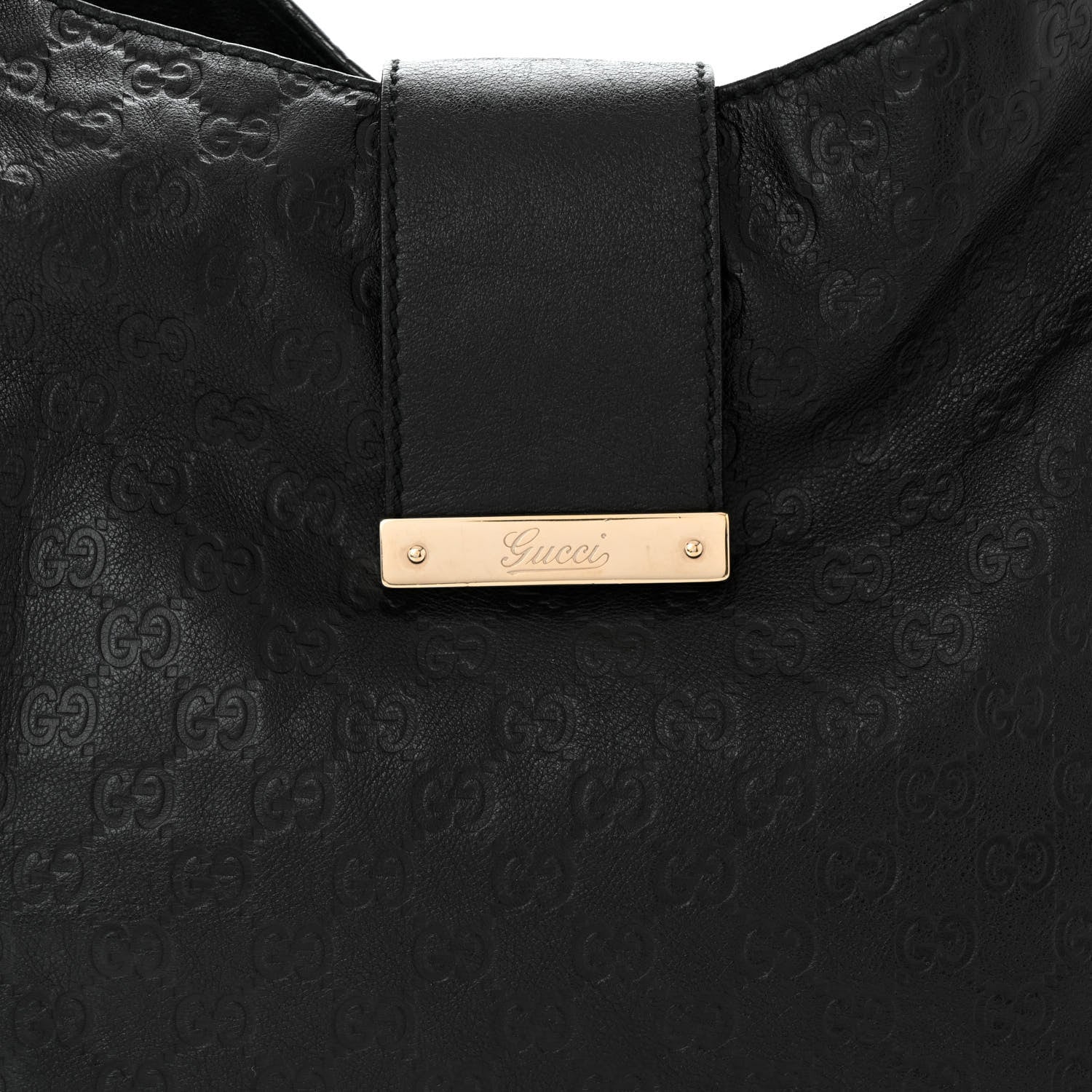 Gucci Guccissima Large New Ladies Web Hobo Black 8 of 11
