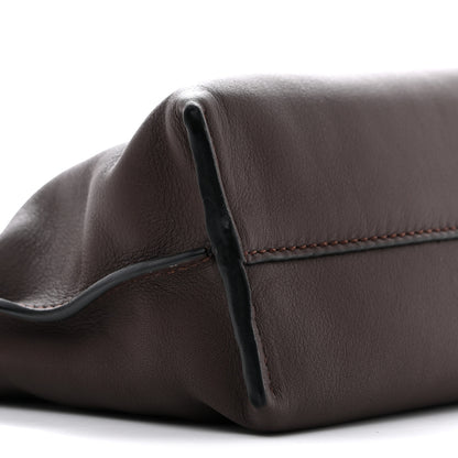 Loewe Calfskin Mini Flamenco Knot Clutch Chocolate 9 of 10