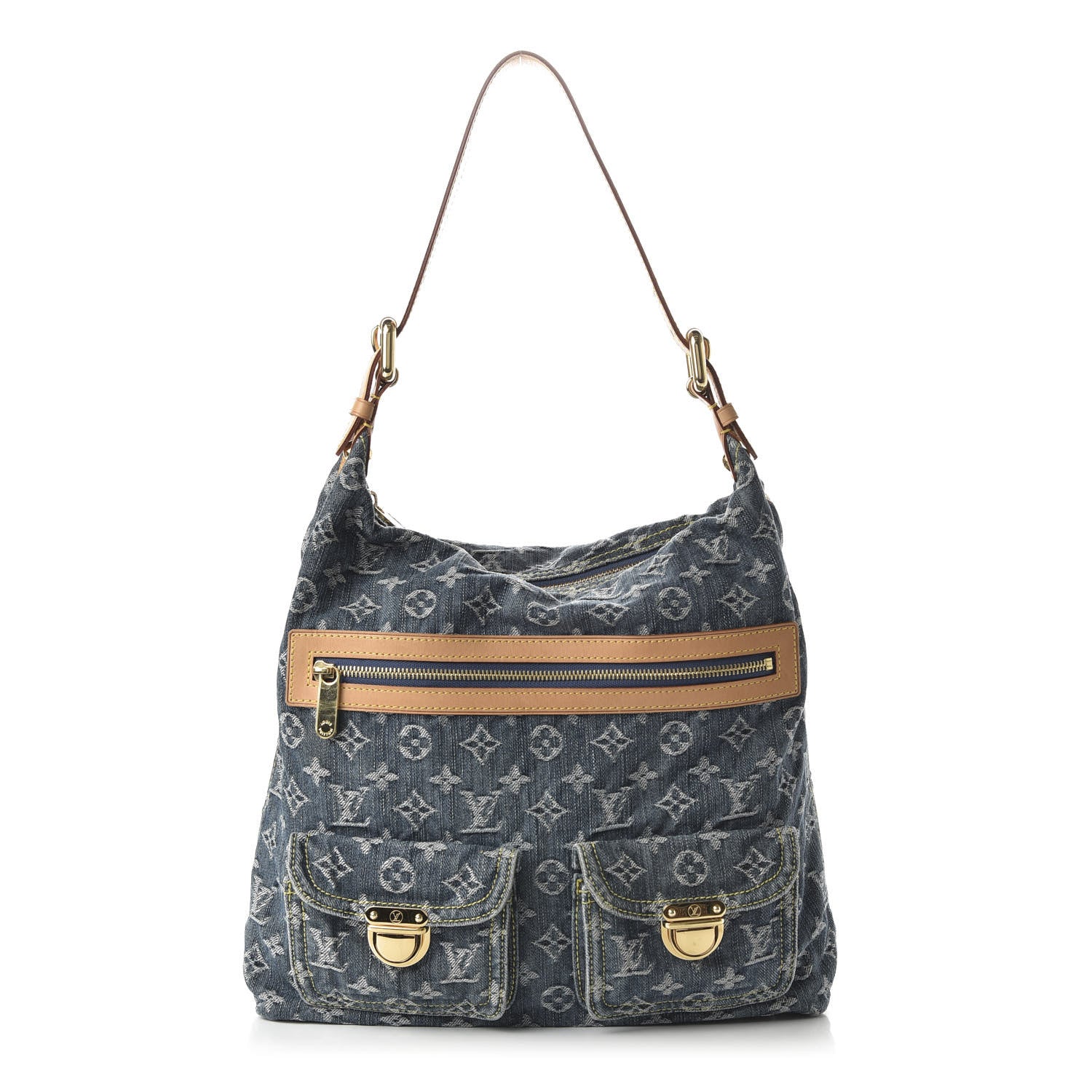 Louis Vuitton Denim Baggy GM Blue 1 of 9