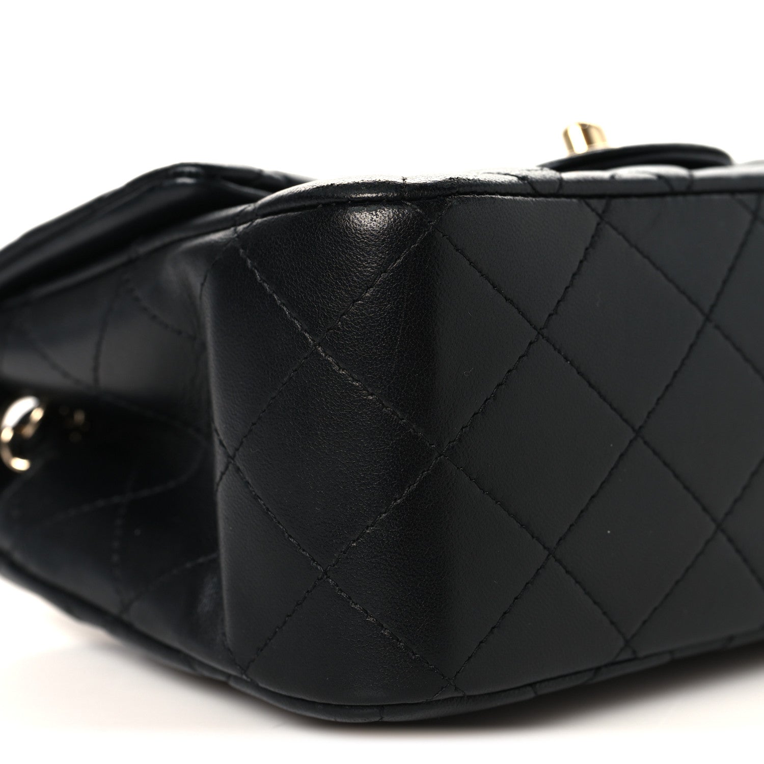 Chanel Lambskin Quilted Mini Square Flap Black 9 of 11