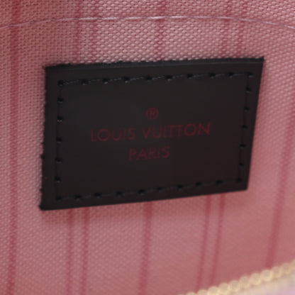 Louis Vuitton Damier Ebene Neverfull MM GM Pochette Rose Ballerine 6 of 6