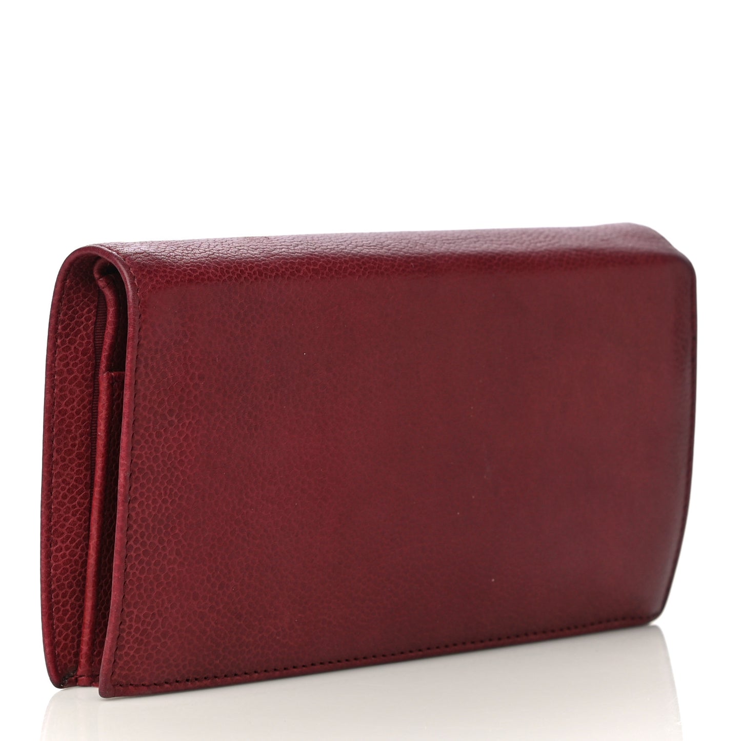 Caviar Timeless CC Yen Wallet Bordeaux
