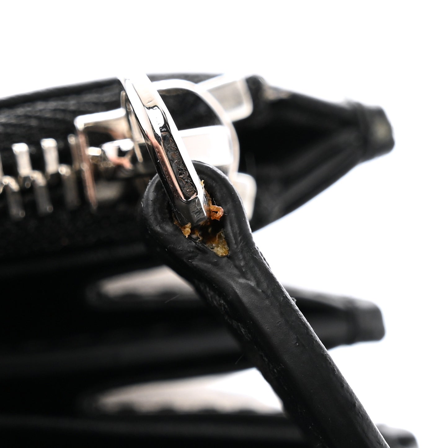 Grained Calfskin Embossed Porter Continental Wallet Black