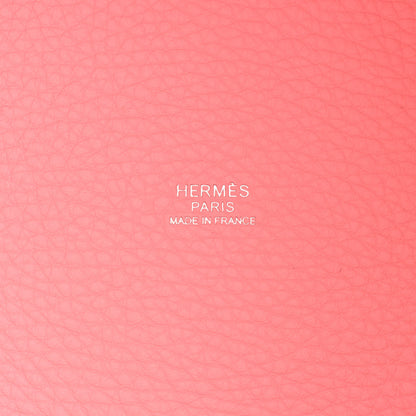 Hermes Taurillon Clemence Picotin Lock 18 PM Rose Sakura 6 of 10