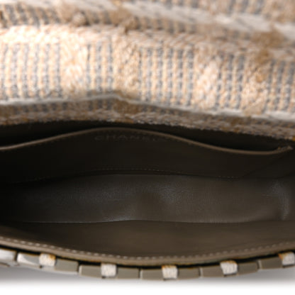 Chanel Tweed Resin Tile Flap Green 5 of 10