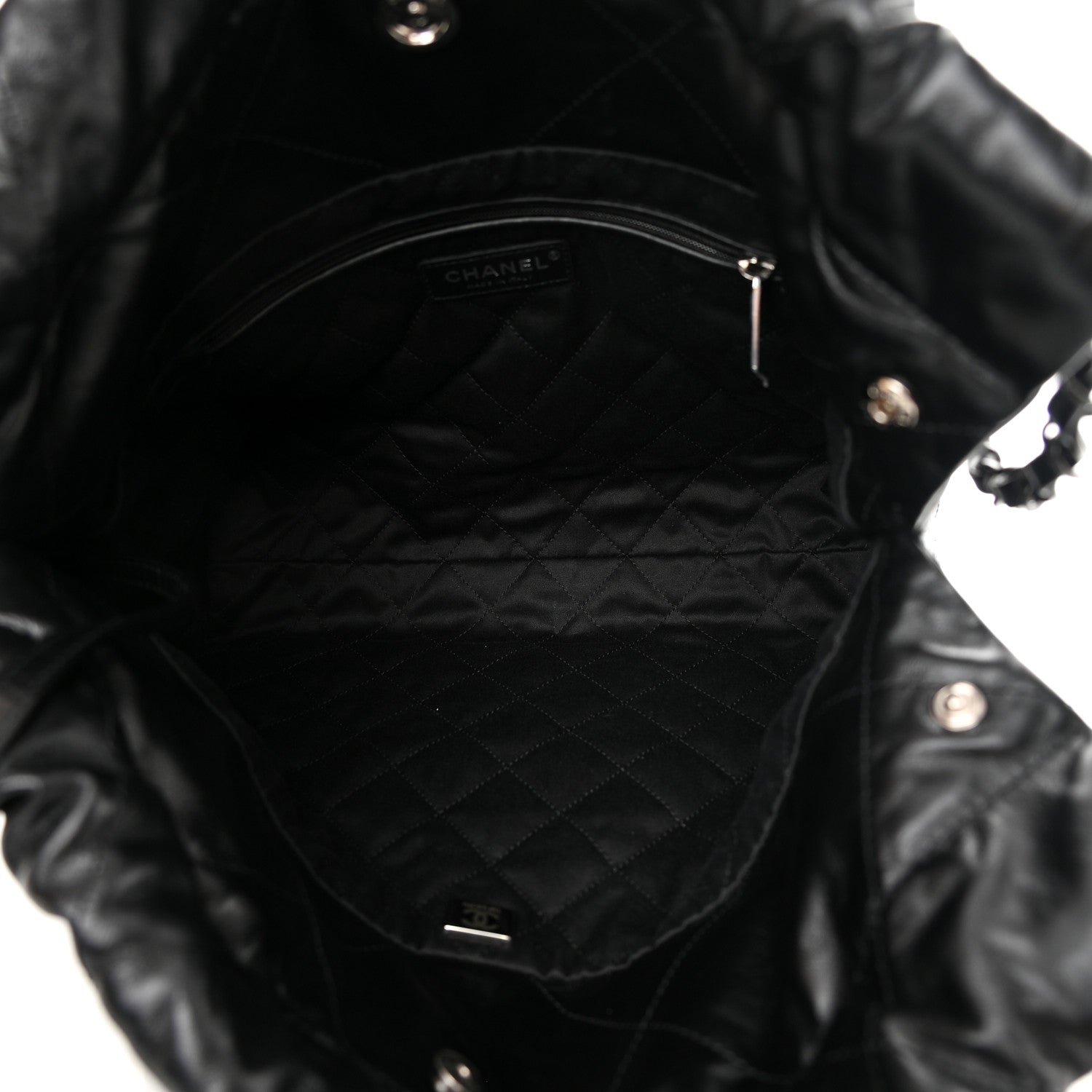 Chanel Shiny Calfskin Quilted Small Chanel 22 So Black 6 of 13