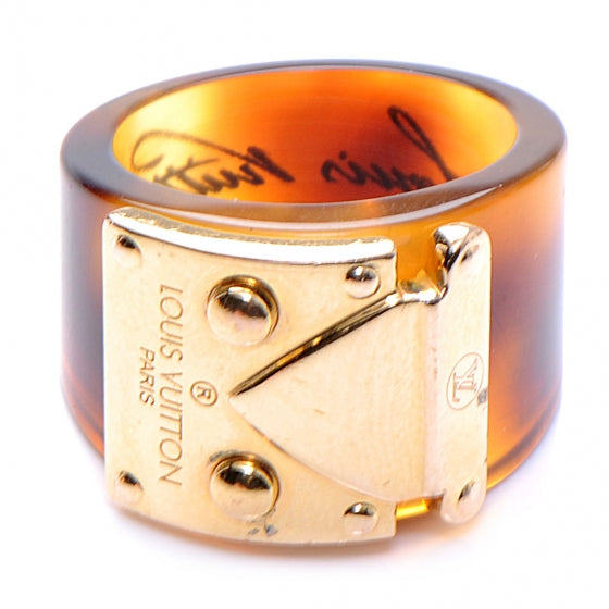 Louis Vuitton Lock Me Ring 8 L Ecaille 1 of 5
