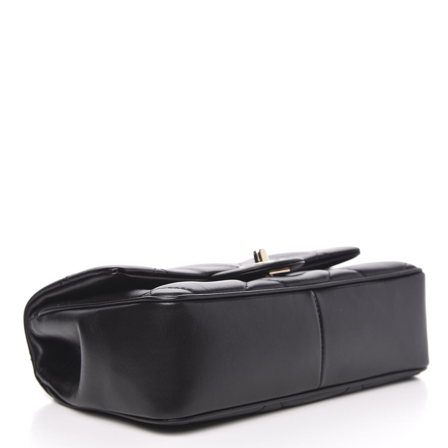 Chanel Lambskin Quilted Small Easy Carry Flap Black 4 of 12